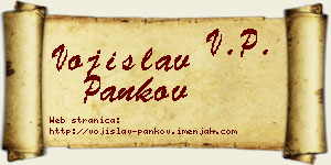 Vojislav Pankov vizit kartica